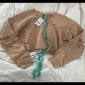 TOPSHOP Cropped sweatshirt